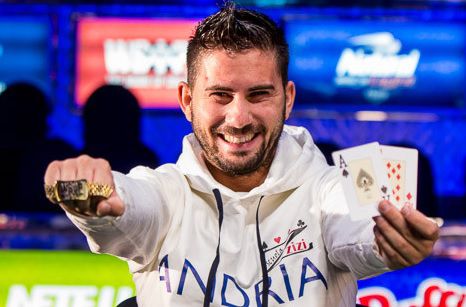 Davide dopo la vittoria alle WSOP 2014