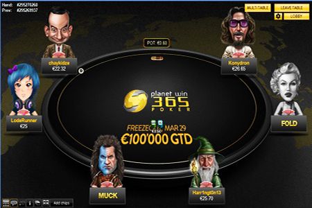 Uno dei tavoli di PlanetWin365