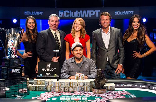 Shariati festeggia la vittoria nel Legends of Poker