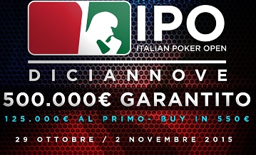IPO Campione: dal 29 ottobre al 2 novembre
