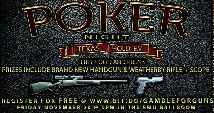 Poker USA, organizzato torneo universitario con pistole per i vincitori