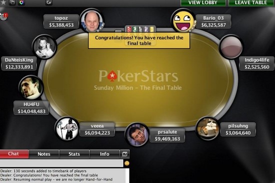Artem Vezhenkov al Final Table del Million