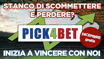 Ti piace scommettere? inizia a guadagnare con Pick4bet.com