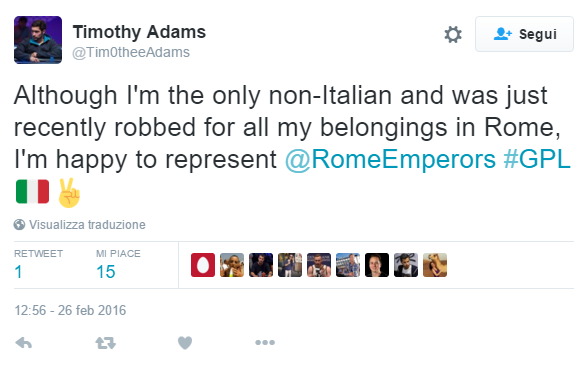 Tim Admas Tweet