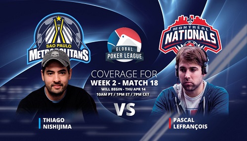 Global Poker League, gruppo Americans: la capolista Montreal sfida i Sao Paulo Mets. Diretta su PIW