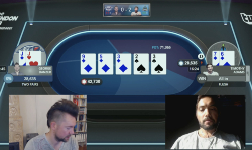 Global Poker League: Timothy Adams vince 3-0 contro Danzer. Rome Emperors a -5 dal secondo posto!