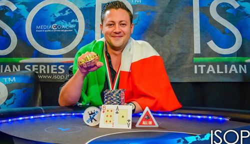 Andrea dopo la vittoria nel Campionato Italiano Deep