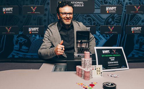 Poker live, Sergio Castelluccio da spettacolo in Belgio. L’azzurro vince il WPT National di Bruxelles