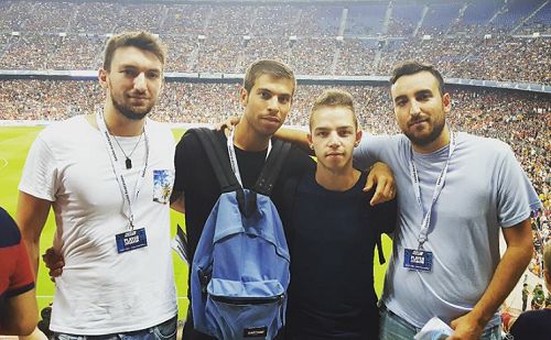 Alessandro 'Lausio' Luciani con alcuni colleghi