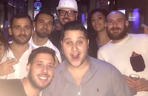 Domenico Gala festeggia con gli amici