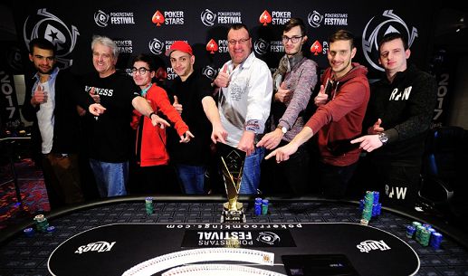 Gli 8 finalisti dell'High Roller (Foto PokerStars)