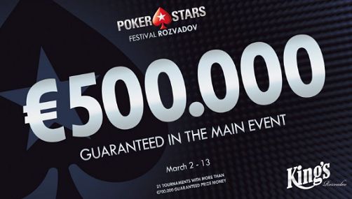 500.000 euro garantiti per il Main Event