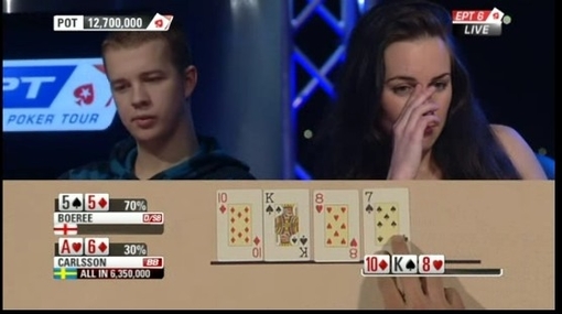 La mano finale dell'EPT di Sanremo 2010