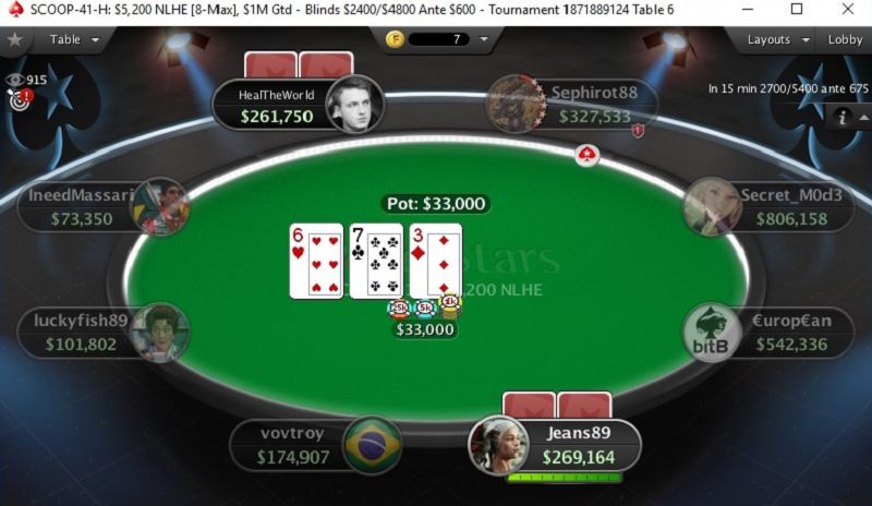 Il Final Table dell'Evento #41 High
