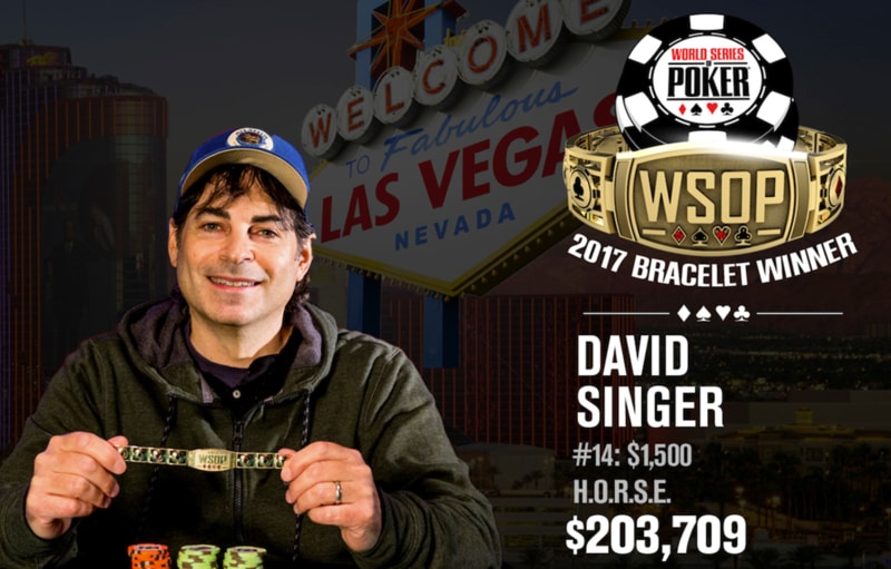 WSOP 2017: David Singer vince l’evento H.O.R.S.E., a Anthony Marquez l’evento numero #16