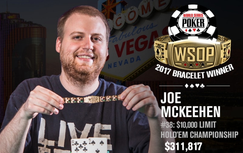 WSOP 2017: Joe McKeehen vince un altro evento Hold’em Championship. Braccialetto anche per Thomas Reynolds