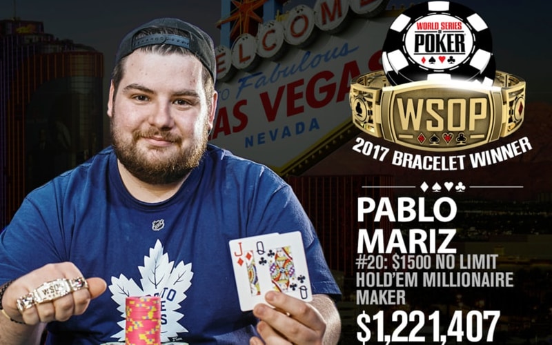 WSOP 2017: Pablo Mariz fa suo il torneo Millionaire Maker. Shane Buchwald trionfa nell’evento #24