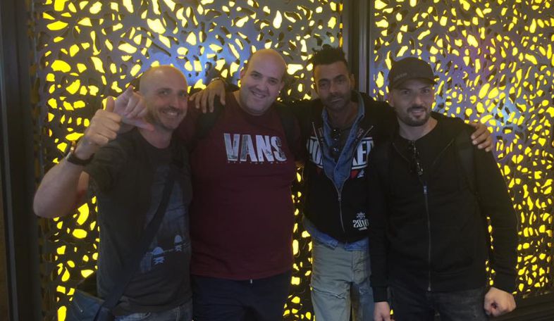 Antonio, con alcuni amici, a Las Vegas 