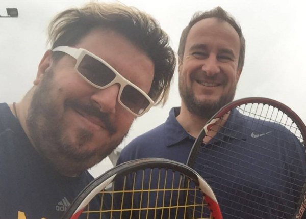  Riccardo con il 'Pirata Italiano' Max Pescatori