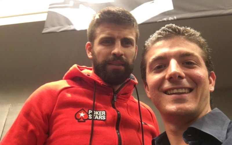 Rocco Palumbo, selfie con Gerard Piqué