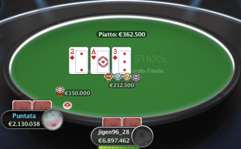 Poker online: Sunday Special, vince jigen96_28. Sunday High Roller a Targamy, runner-up Alessandro Predaroli
