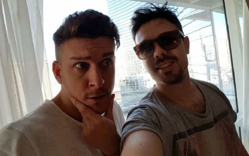 Andrea Carini con l'altro regular Alessio Fratti