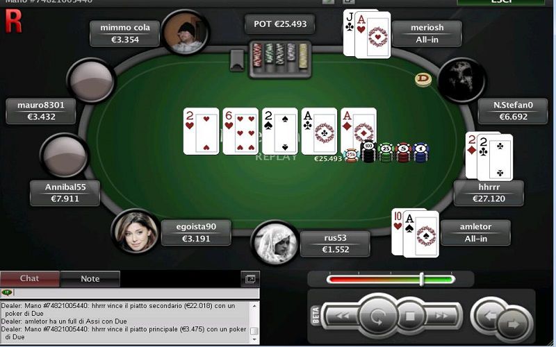 Mario in action su PokerStars