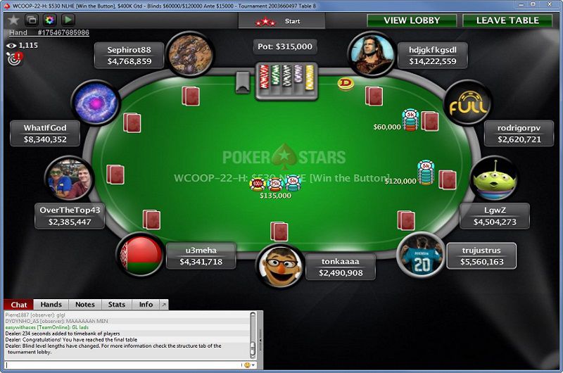 Rocco durante il final table del Win The Button Rocco durante il final table del Win The Button