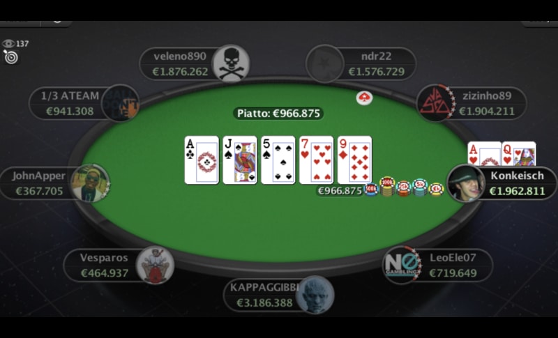 Tavolo Finale del Sunday Special