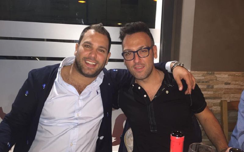 Eros Nastasi (sinistra) con Domenico ‘domenlan’ Lando