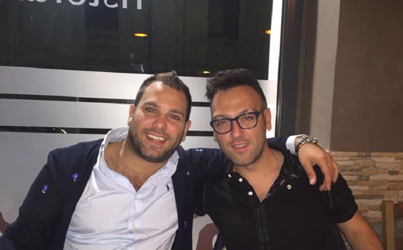 Domenico ‘domenlan’ Lando con Eros Nastasi (sinistra)