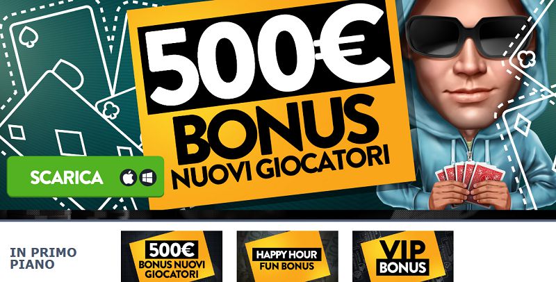 Gioca con PlanetWin365, per i nuovi giocatori bonus benvenuto da 500 euro