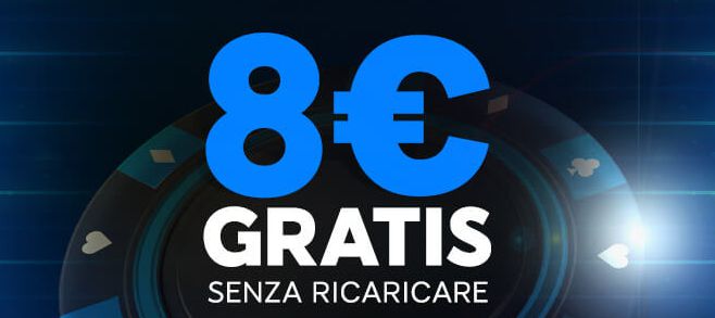 Con 888poker hai 8 euro gratis senza ricaricare