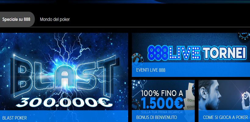 Gioca su 888poker con i Blast Sit & Go – Il poker a tempo con Jackpot!
