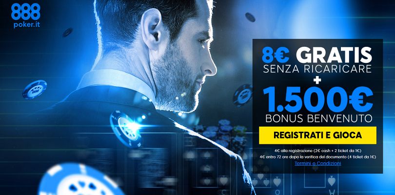 Approfitta del super Bonus offerto da 888poker