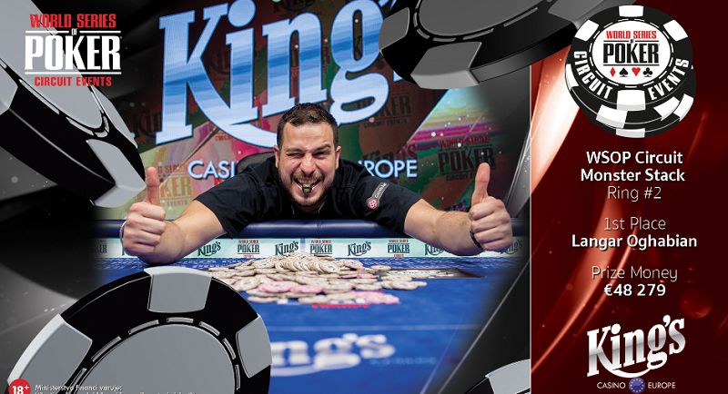WSOP Circuit Rozvadov – Roberto Gatto secondo per €30.615, il Monster Stack lo vince Oghabian Langar. Quarto Giovanni Mazza