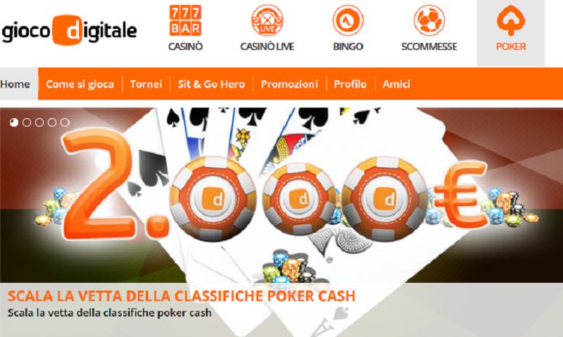Scala la vetta della classifiche di Gioco Digitale. Fino all'8 aprile gioca per €2.000 di montepremi!