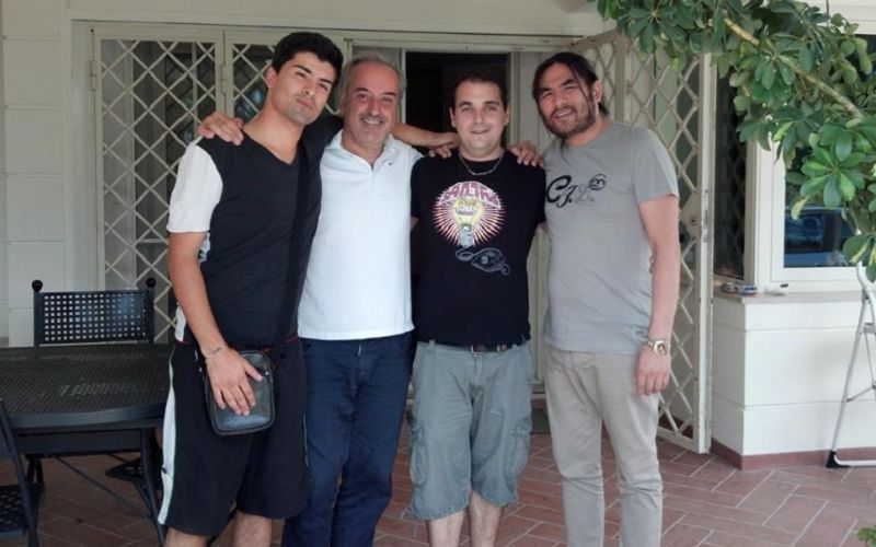 Massimo con alcuni colleghi