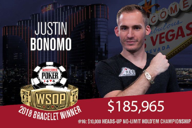 WSOP 2018 – Justin Bonomo ancora a segno, suo il $10.000 Heads Up Championship!