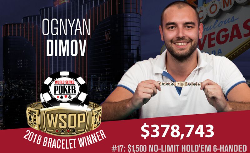 Il vincitore del braccialetto Ognyan Dimov