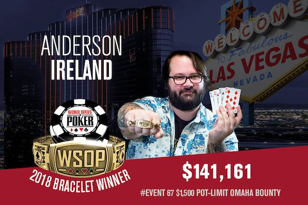 WSOP 2018 – Anche Potito Martire passa al Day2 del Little One for One Drop. Anderson Ireland vince l’Evento #67
