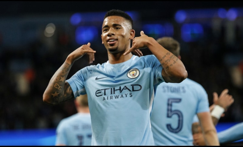 L'attaccante del Man City Gabriel Jesus