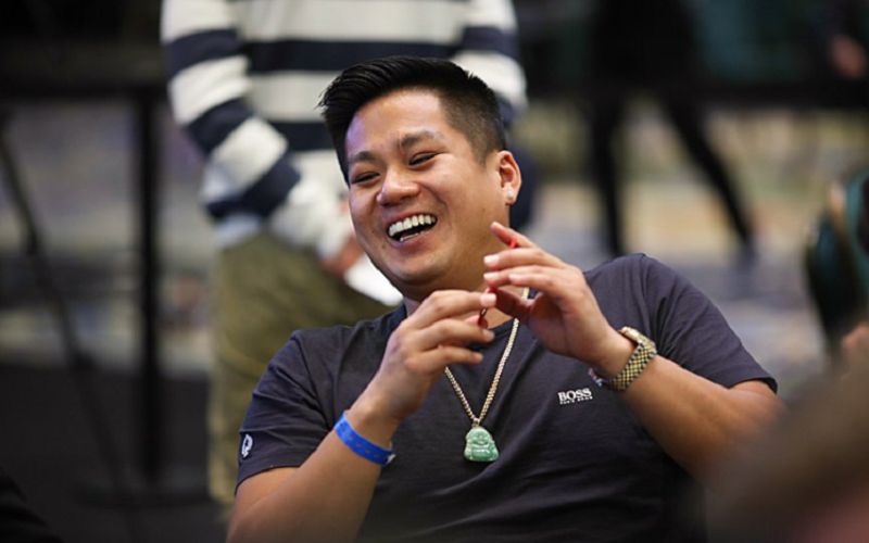 Il chipleader Tommy Nguyen (Foto Carlos Monti - Blog PokerStars)