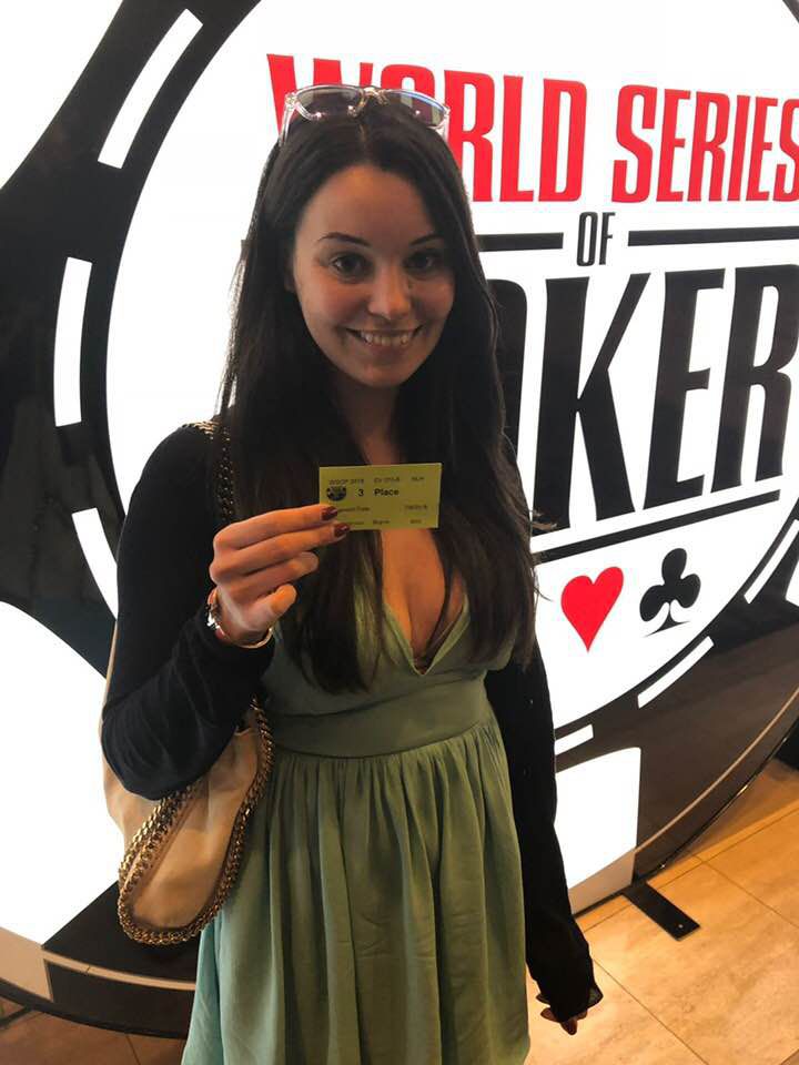 Alice Sicconi durante le WSOP di Las Vegas