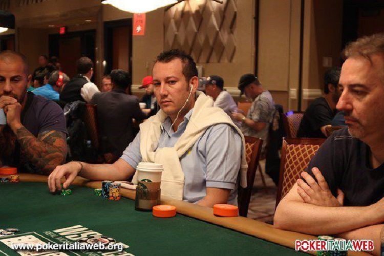 Andrea Benelli durante un evento WSOP