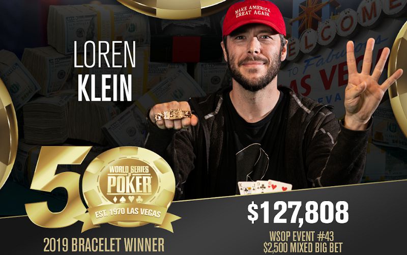 WSOP 2019 – Loren Klein vince il 4° braccialetto in 4 anni. Successi anche per Michael Blake, Aristeidis Moschonas e Dan Lupo