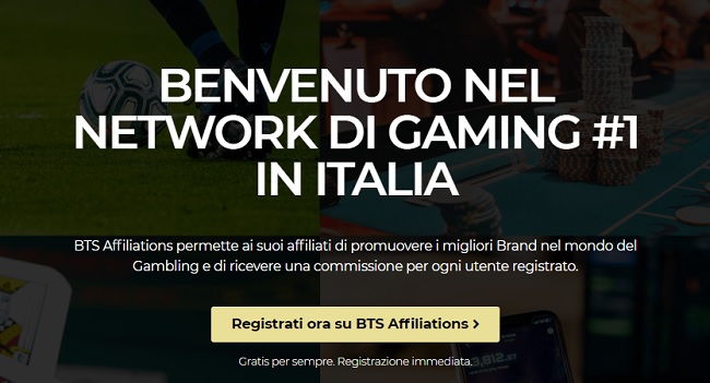 BTS Affiliations rivoluziona il mondo delle affiliazioni gaming in Italia