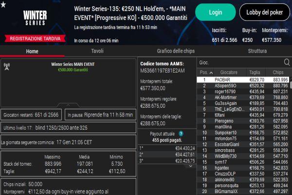 winterseries main event