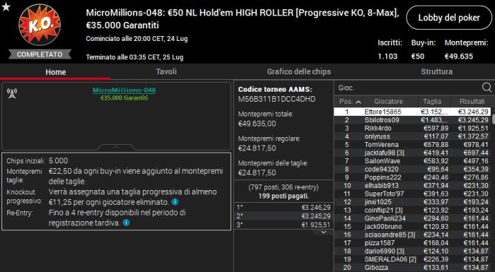 micromillions 24luglio
