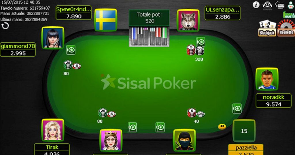 Sisal Poker Tavolo Online